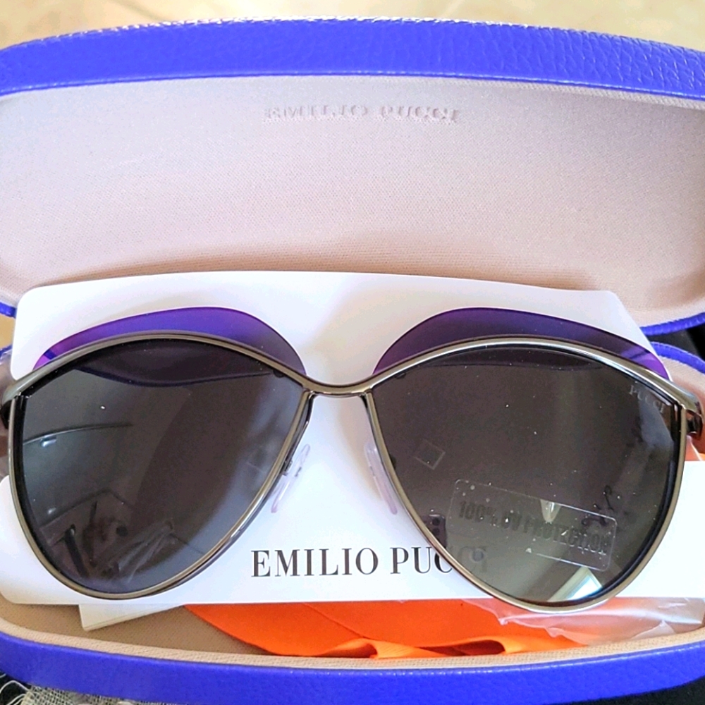 Emilio Pucci Cat Eye Sunglasses New with Box